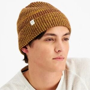 NWT Sun + Stone Brown Knit Beanie Hat
